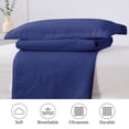 thumbnail image 5 of Jessy Home Queen/Full Size Navy Quilts Floral Microfiber Bedspread Coverlet Set, 5 of 7