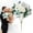 White, variant on Z52LingLing Decoration Artificial Rose Hydrangea Peony Flower Bouquet Silk Floral Arrangement Faux Peonies Bush with Wired Stems for Wedding Home Decor (Dusty Rose Red)