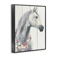 thumbnail image 2 of Stupell Industries Farmhouse Spirit Stallion with Flowers Black Framed Giclee Art, 24 x 30, by James Wiens, 2 of 7