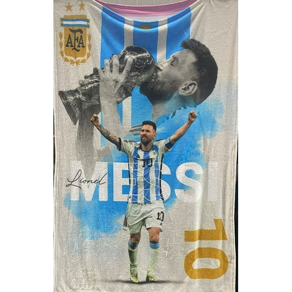 Exclusiva! Cobija Frazada Ultra Suave Leo Messi 10 Copa