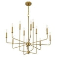 thumbnail image 4 of Avondale 12-Light Chandelier in Warm Brass, 4 of 6