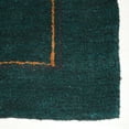 thumbnail image 3 of Rugsotic Carpets Handmade Rugs Hand Knotted Loom Rectangle 5'x8' Dark Green Silk for Indoor Use, 3 of 9
