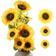 thumbnail image 6 of Ludlz Fake Sunflowers, Artificial Sunflower Heads, Faux Silk Sunflower Decoration for Craft Home Party Wedding Decor Beautiful Realistic Fadeless Fake Flower Bouquet Floral Decor for Wedding, 6 of 8