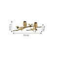 thumbnail image 2 of Light luxury romantic brass candle holder retro decorative double-headed candlestick ornaments, 2 of 7