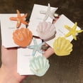 thumbnail image 3 of 8Pcs Seashell Hair Clips Mermaid Hair Accessories Shell Pearl Hairpins for Kids Girls, 3 of 9
