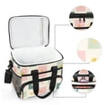 thumbnail image 6 of FORMRS Insulated Cooler Bag 24 Cans Capacity Soft Leakproof Lunch Box with Side Pockets, Beige Abstract, 6 of 7