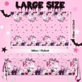 thumbnail image 4 of EP 3Pcs A Little Boo is On The Way Tablecloth A Little Boo is On The Way Baby Shower Party Decorations Disposable Plastic Table Cover Pastel Pink Halloween Baby Shower Decor for Girl, 4 of 6