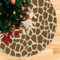 thumbnail image 5 of FMSHPON Giraffe Skin Texture Xmas Christmas Tree Skirt Stand Mat for Holiday Party Decoration Indoor Outdoor 48 inches, 5 of 6