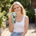 thumbnail image 5 of THOPBPRK Transparent Handheld Fan with Digital Status Display Portable Personal Device for Outdoor Travel Commuting and Summer Events, White, 5 of 5