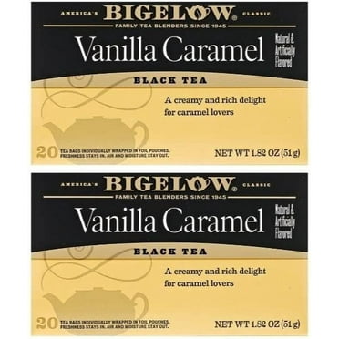 Bigelow Vanilla Caramel Black Tea (20 Teabags) (Pack of 2)