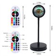 thumbnail image 4 of Sunset Lamp, Lights,FYBTO Rainbow Sunset Projection Lamp 16 RGB Color Changing Night Light 360 Degree Bracket For Self-Media Light FYBTO tic Wedding Birthday Party Bar Restaurant Photo, 4 of 5