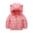 thumbnail image 3 of URMAGIC Winter Down Coats for Kids Baby Boys Girls Light Puffer Jacket Infants Toddlers Bear Hoods Padded Outerwear 0-5T, 3 of 3