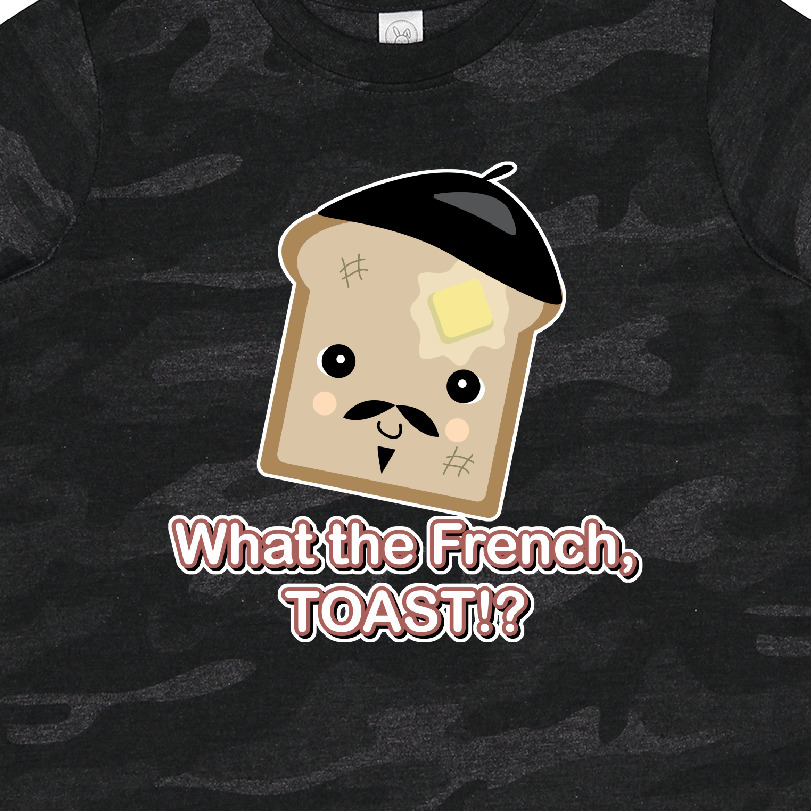 Inktastic Funny Cute Kawaii What the French Toast Design Boys Toddler T-Shirt - image 3 of 4