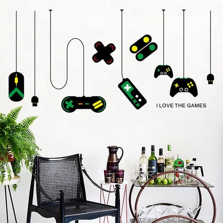 PAMINGONO Gaming Wall Stickers Special Design for Family Atmosphere