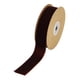 thumbnail image 5 of Cinta de terciopelo de una sola cara, rollo de cinta decorativa de moda para bricolaje para envolver regalos, proyectos de decoración y manualidades Marrón, 5 of 8