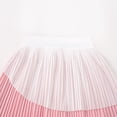 thumbnail image 6 of lnmuld Wide Waistband Color Block Pleated School Casual Skirt Layered A Line Flared Skirt Pink,3-4 Years, 6 of 9