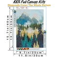 thumbnail image 4 of Kit de arte con diamantes Hestarcul Mountain con lienzo HD y herramientas, 4 of 7