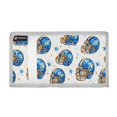 thumbnail image 2 of JIALIOU Nylon Trifold Card Wallet with ID Window Zipper Pocket for Men Women Teen Football Helmet with Star, 2 of 7