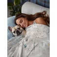 thumbnail image 3 of Teal Gray Gold Flat Sheets Only King Size, Soft Breathable Bed Top Sheets for Mattress, Modern Minimalist Abstract Gradient Art Luxury Bedding Flat Sheets for Home Hotel Bedroom Bed Protection, 3 of 9