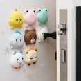 thumbnail image 2 of 1 pieza de pegatina de pared de moda, Tope de puerta, pomo de goma, bloqueo de guardabarros, almohadilla protectora, almohadilla de tope, puerta de pared, decoración de dormitorio, Protecto Tan Jianjun unisex, 2 of 2