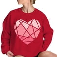thumbnail image 2 of Sweatshirt for Women Perfect For Daily Wear or Loungewear! The Best Choice for Valentine's DayL Red Valentine's Day Sweatshirt, 2 of 4