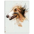 thumbnail image 2 of Brown Dog Portrait Watercolor - Oversized Animal Wall Art, 2 of 3