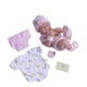 thumbnail image 2 of 8 piece Layette Baby Doll Gift Set | JC Toys - La Newborn Nursery | 14" Life-Like Smiling Doll w/ Accessories | Pink | Ages 2+, Pink Smiling, 2 of 5
