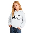 thumbnail image 3 of WOYY Little Girls Horse Print Hoodie Cozy Casual Hooded Sweatshirt, Sizes 5-6, 3 of 3