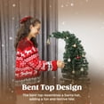 thumbnail image 3 of 5ft Artificial Christmas Tree, Bent top mimics a Santa hat, 3 of 7