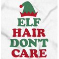 thumbnail image 4 of Funny Christmas Elf Hair Don't Care Romper Boys or Girls Infant Baby Brisco Brands 6M, 4 of 6