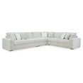 thumbnail image 3 of Stupendous Alloy Corduroy Symmetrical Sectional Living Room Set / 4pc, 3 of 11