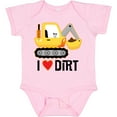 thumbnail image 3 of Inktastic Construction Truck I Love Dirt Boys or Girls Baby Bodysuit, 3 of 5