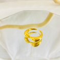 thumbnail image 6 of Juniper Treasures 18K Gold Pated Stainless Steel Neutral Bow Ring JOBAYA, 6 of 13