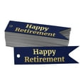 thumbnail image 1 of Inkdotpot Real Gold Foil Happy Retirement Tags Favor Hang Paper Tags 100 Pieces, 1 of 6