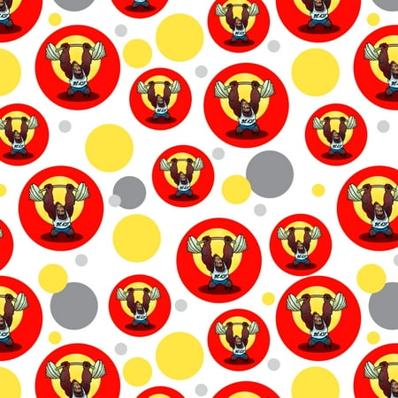 Gym Beast Lifting Weights Weightlifting Strength Training Premium Gift Wrap Wrapping Paper Roll