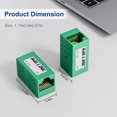 thumbnail image 4 of iwillink 5-Pack RJ45 Cat6 Inline Coupler, Female to Female Ethernet Coupler, RJ45 Coupler for Cat7/Cat6/Cat5e/Cat5 Ethernet Cables, Ethernet Extender Adapter, Green, 4 of 5