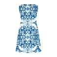 thumbnail image 5 of EGNMCR Robes d'Été Femmes Tendance 2024 Robes d'Été pour Femmes Plage Floral T-Shirt Robe Soleil Décontractée Poches Boho Robe Débardeur, 5 of 5