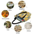 thumbnail image 6 of Pofeuu Vintage White Yellow Sunflower Print Women Fashion Shoulder Handbags Top Handle Satchel Bags Tote Shoulder Shopping Bag Stylish Canvas Tote Bag, 6 of 6