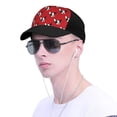 thumbnail image 4 of Yiaed Bulldog Red Print Baseball Cap Dad Hat Polo Style Plain Blank Adjustable Size, 4 of 5
