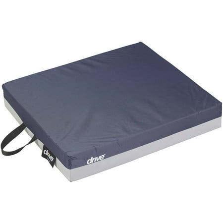 Drive Medical Gel "E" Skin Protection Wheelchair Seat Cushion, 18" x 16" x 3"