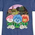 thumbnail image 3 of Disney - Alice In Wonderland - Flower Row - Toddler & Youth Girls Short Sleeve Graphic T-Shirt, 3 of 5