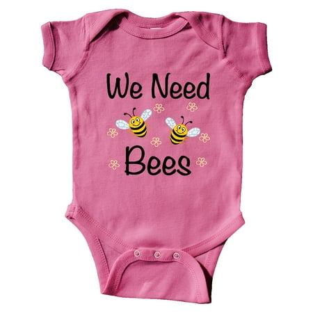 

Inktastic Beekeeping We Need Bees Gift Baby Boy or Baby Girl Bodysuit