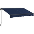 thumbnail image 2 of Outsunny&nbsp;8' x 6.5' Patio Retractable Awning Sunshade Shelter, Blue, 2 of 9