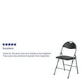 thumbnail image 2 of 4 Pk. HERCULES Series Black Vinyl Metal Folding Chair with Carrying Handle, 2 of 9