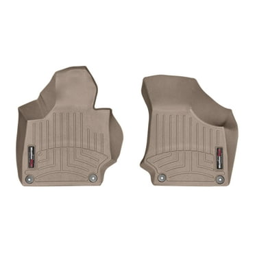 WeatherTech Custom Fit FloorLiners compatible with Audi TTS, TT - 1st Row (Driver & Passenger), Tan