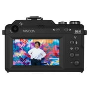 Minolta MND65 Selfie Shot Digital Camera, Black with Black Faceplate