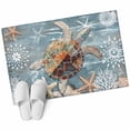 thumbnail image 2 of Rectangle Area Rug 2x3ft,Seaside Sea Turtles Starfish Washable Carpet Non-Slip Runner Accent Rugs Indoor Floor Mat for Bedroom Living Room Decor,Vintage Starfish Retro Backdrop, 2 of 9