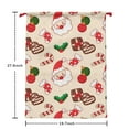 thumbnail image 2 of Christmas Sack – 28" X 20" Canvas Gift Bag with Drawstring, Full Print Polyester Santa Sack, Durable Reusable Xmas Gift Bag for Holiday, Party & Storage, 2 of 5