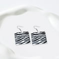 thumbnail image 3 of Riguas 1 Pair Vintage Zebra Print Magnetic Tape Hook Earrings 1980s Acrylic Retro Cassette Crush Colorful Drop Dangle Earrings Jewelry Gift, 3 of 7