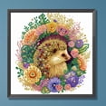 thumbnail image 3 of Pintura de diamante 5D DIY Kit de erizo de corona de taladro de forma especial parcial 30x30cm, 3 of 9